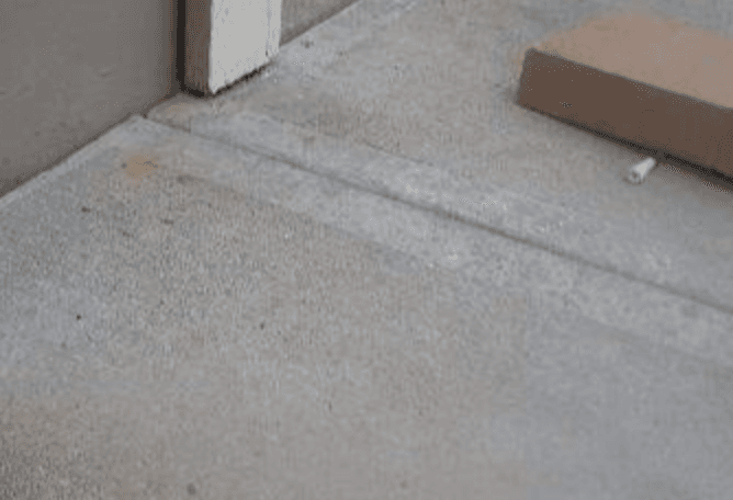 Patio slab correction — after