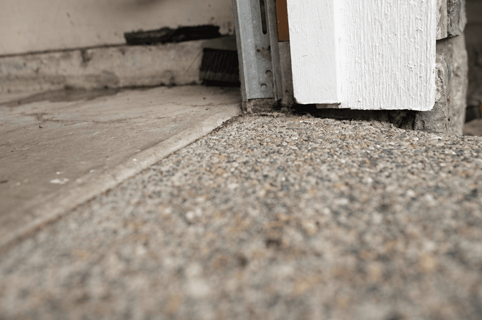 Sunken driveway — after